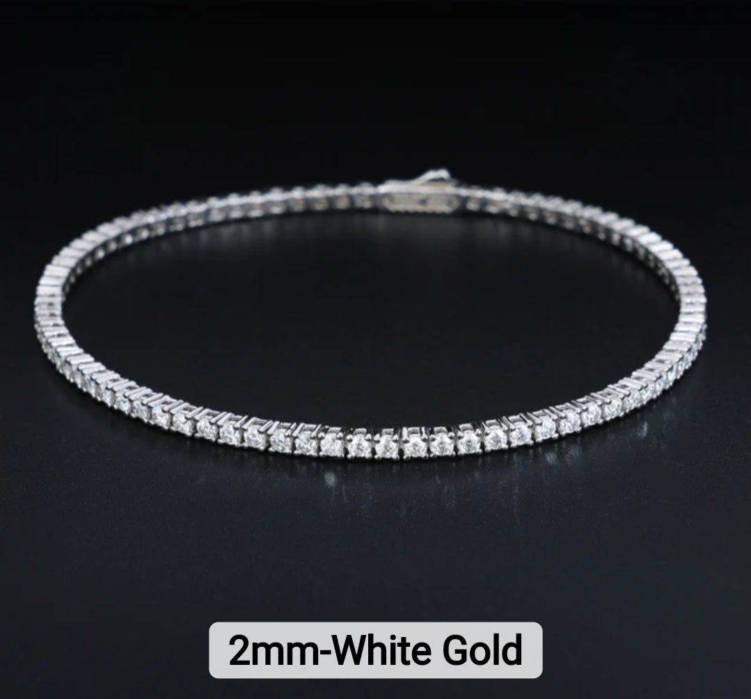 The Cleo Collection: Moissanite Tennis Bracelets