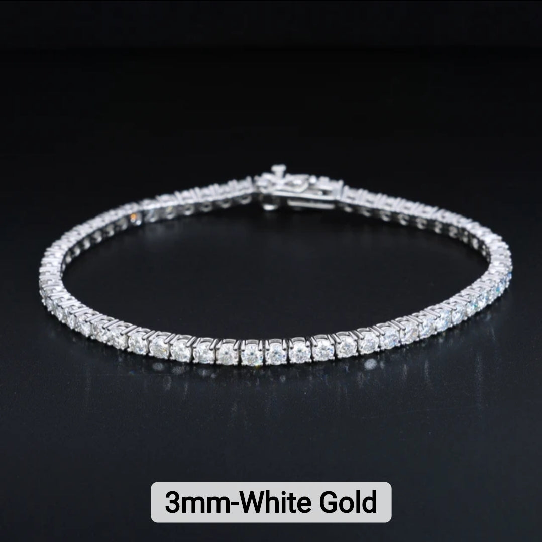 The Cleo Collection: Moissanite Tennis Bracelets