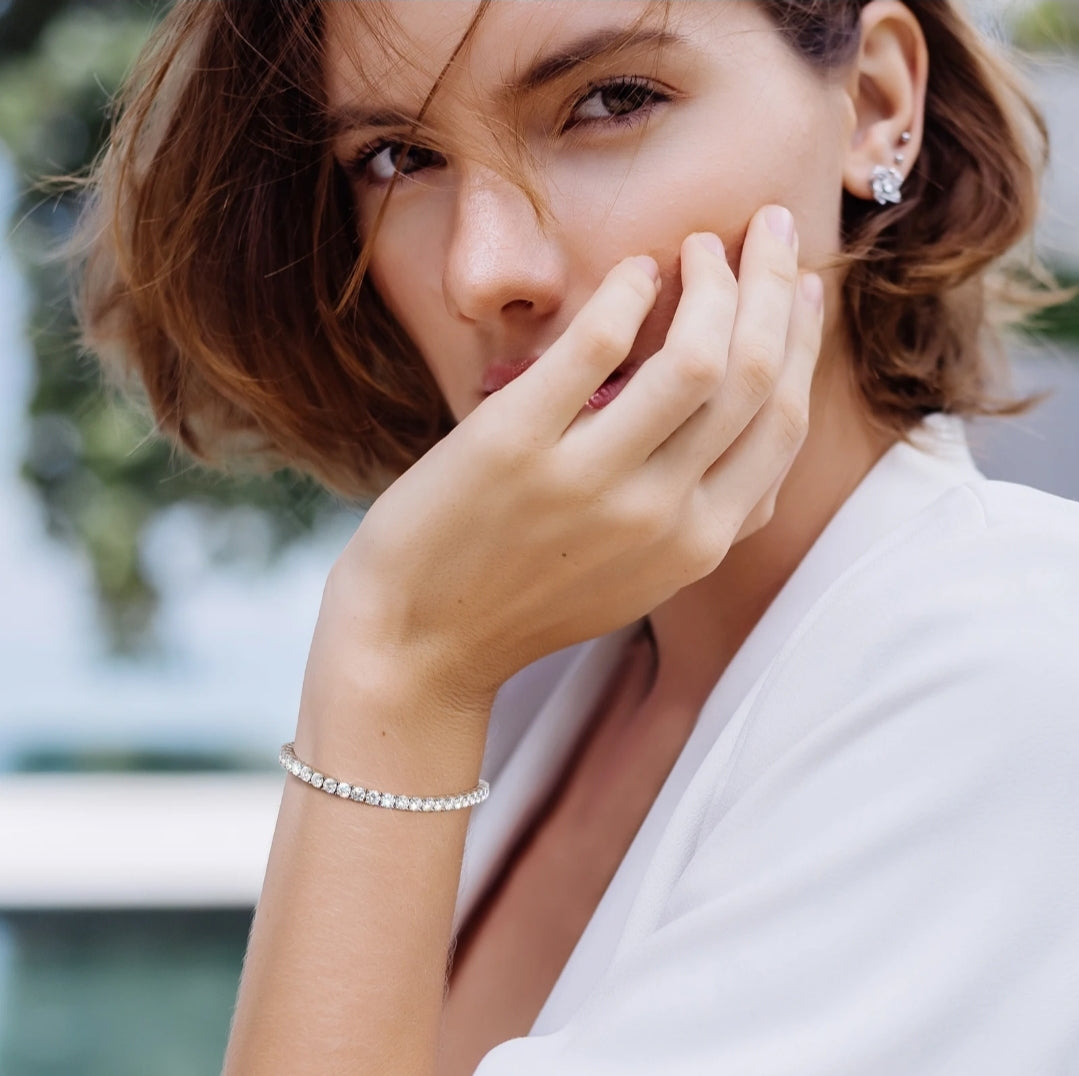 The Cleo Collection: Moissanite Tennis Bracelets