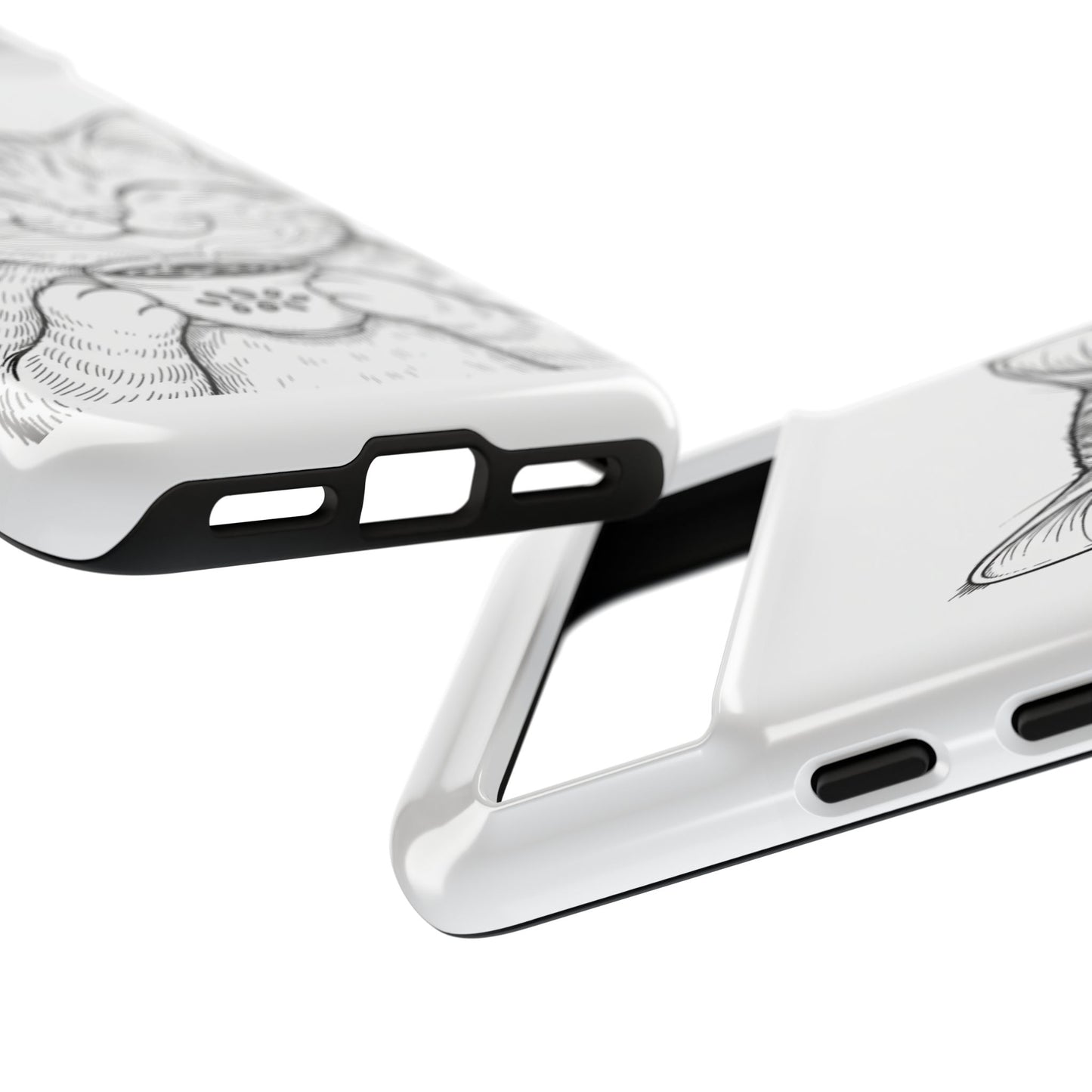 The Purrfectly Tough Coffee Cat Case — Cute Face, Zero Cracks.