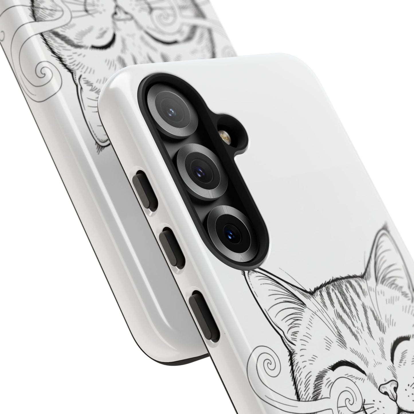 The Purrfectly Tough Coffee Cat Case — Cute Face, Zero Cracks.