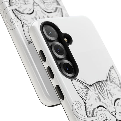 The Purrfectly Tough Coffee Cat Case — Cute Face, Zero Cracks.