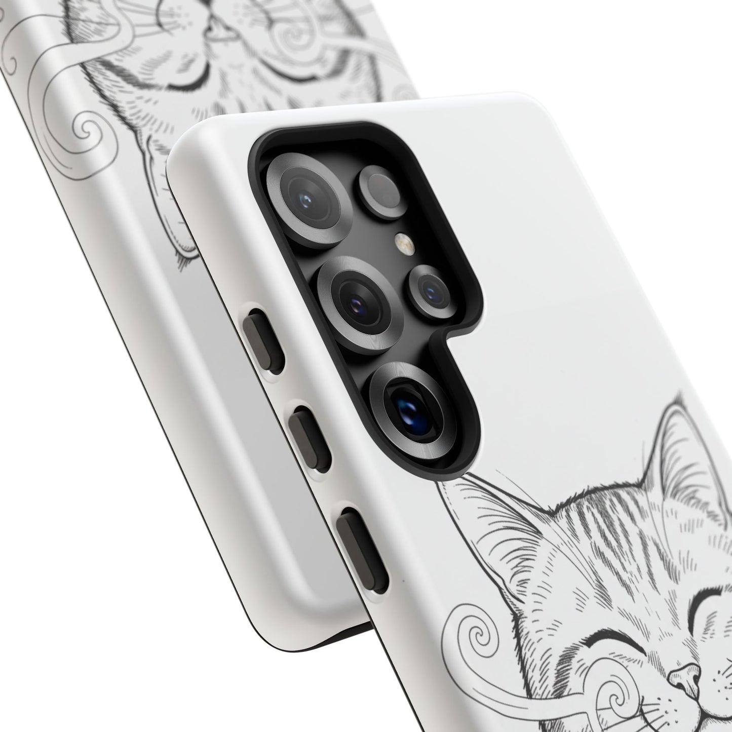 The Purrfectly Tough Coffee Cat Case — Cute Face, Zero Cracks.