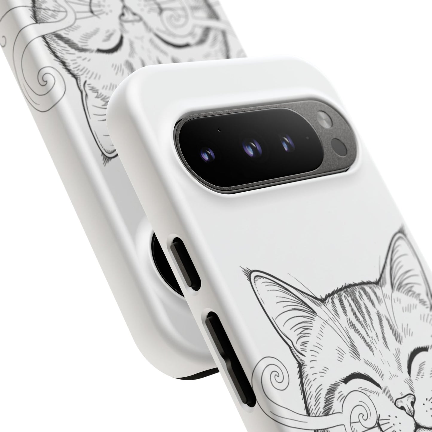 The Purrfectly Tough Coffee Cat Case — Cute Face, Zero Cracks.