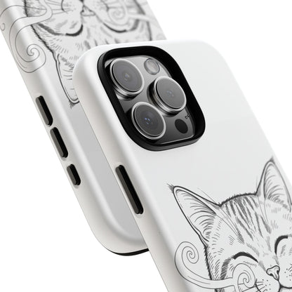 The Purrfectly Tough Coffee Cat Case — Cute Face, Zero Cracks.