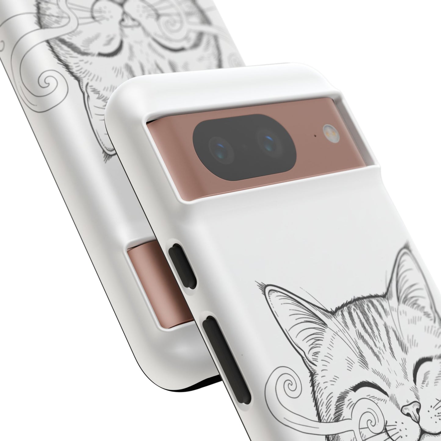 The Purrfectly Tough Coffee Cat Case — Cute Face, Zero Cracks.
