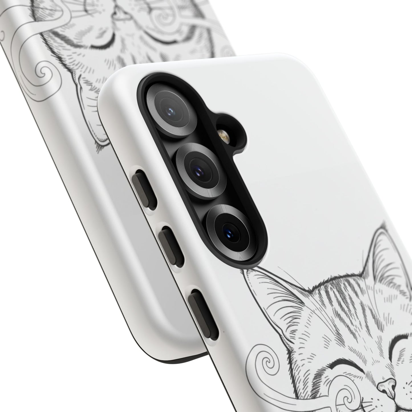 The Purrfectly Tough Coffee Cat Case — Cute Face, Zero Cracks.