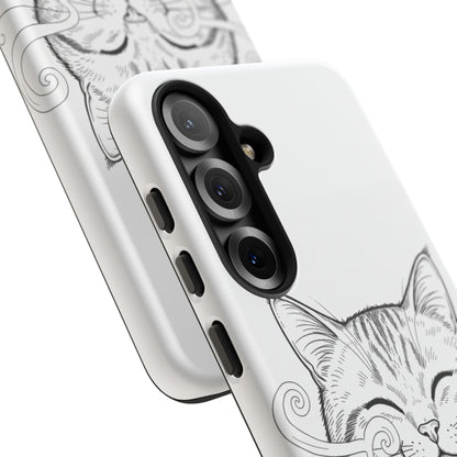 The Purrfectly Tough Coffee Cat Case — Cute Face, Zero Cracks.