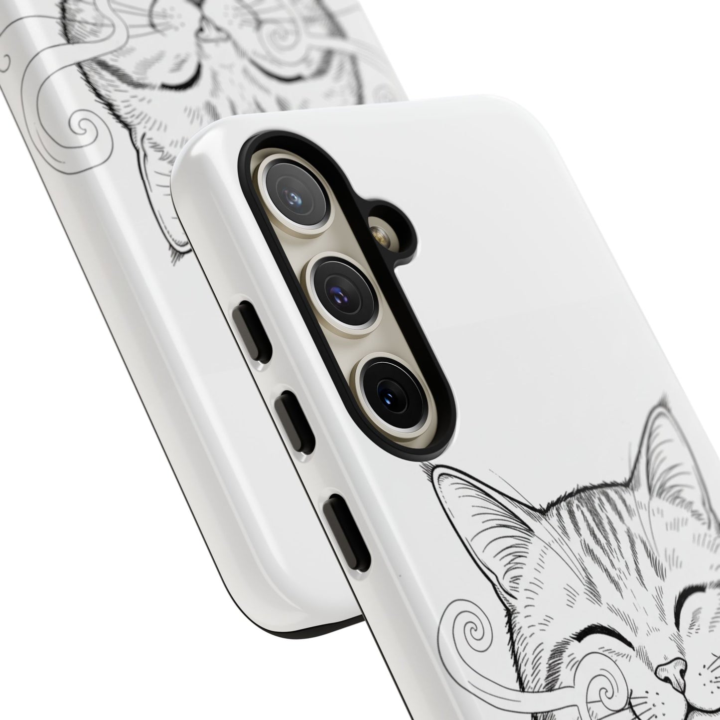 The Purrfectly Tough Coffee Cat Case — Cute Face, Zero Cracks.