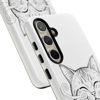 The Purrfectly Tough Coffee Cat Case — Cute Face, Zero Cracks.