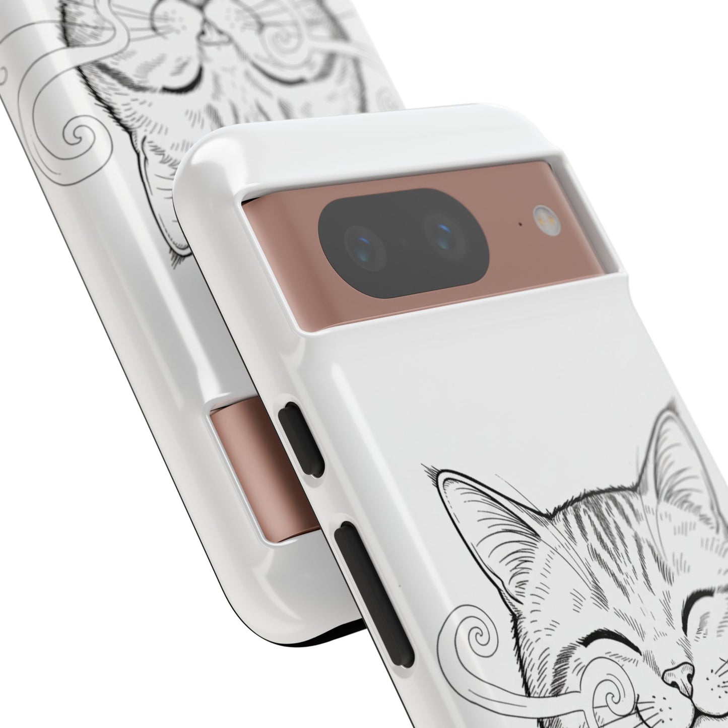 The Purrfectly Tough Coffee Cat Case — Cute Face, Zero Cracks.