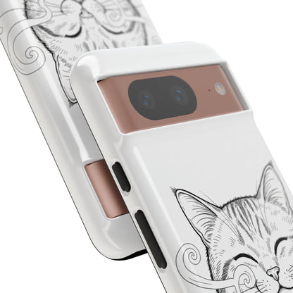 The Purrfectly Tough Coffee Cat Case — Cute Face, Zero Cracks.