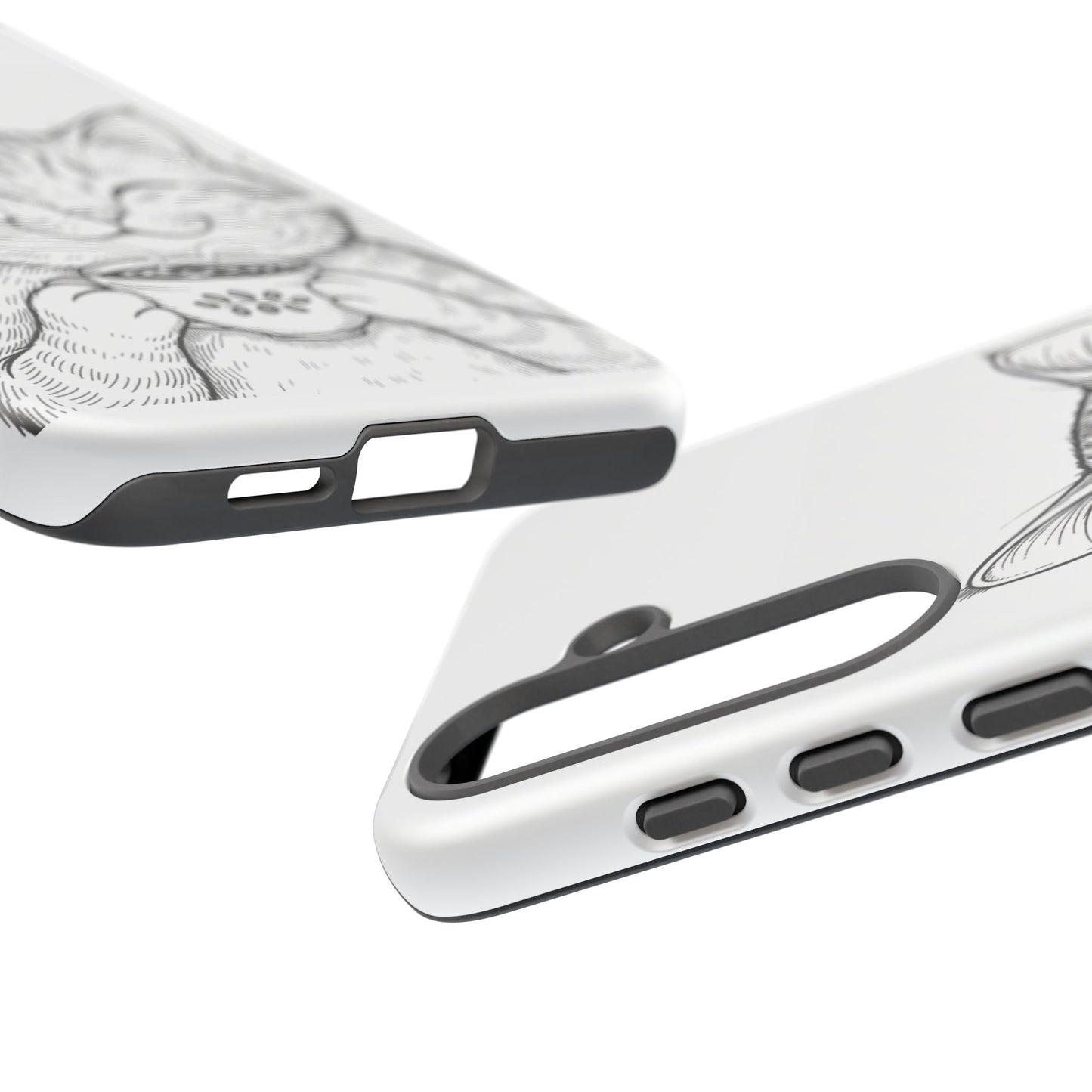 The Purrfectly Tough Coffee Cat Case — Cute Face, Zero Cracks.