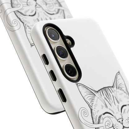 The Purrfectly Tough Coffee Cat Case — Cute Face, Zero Cracks.