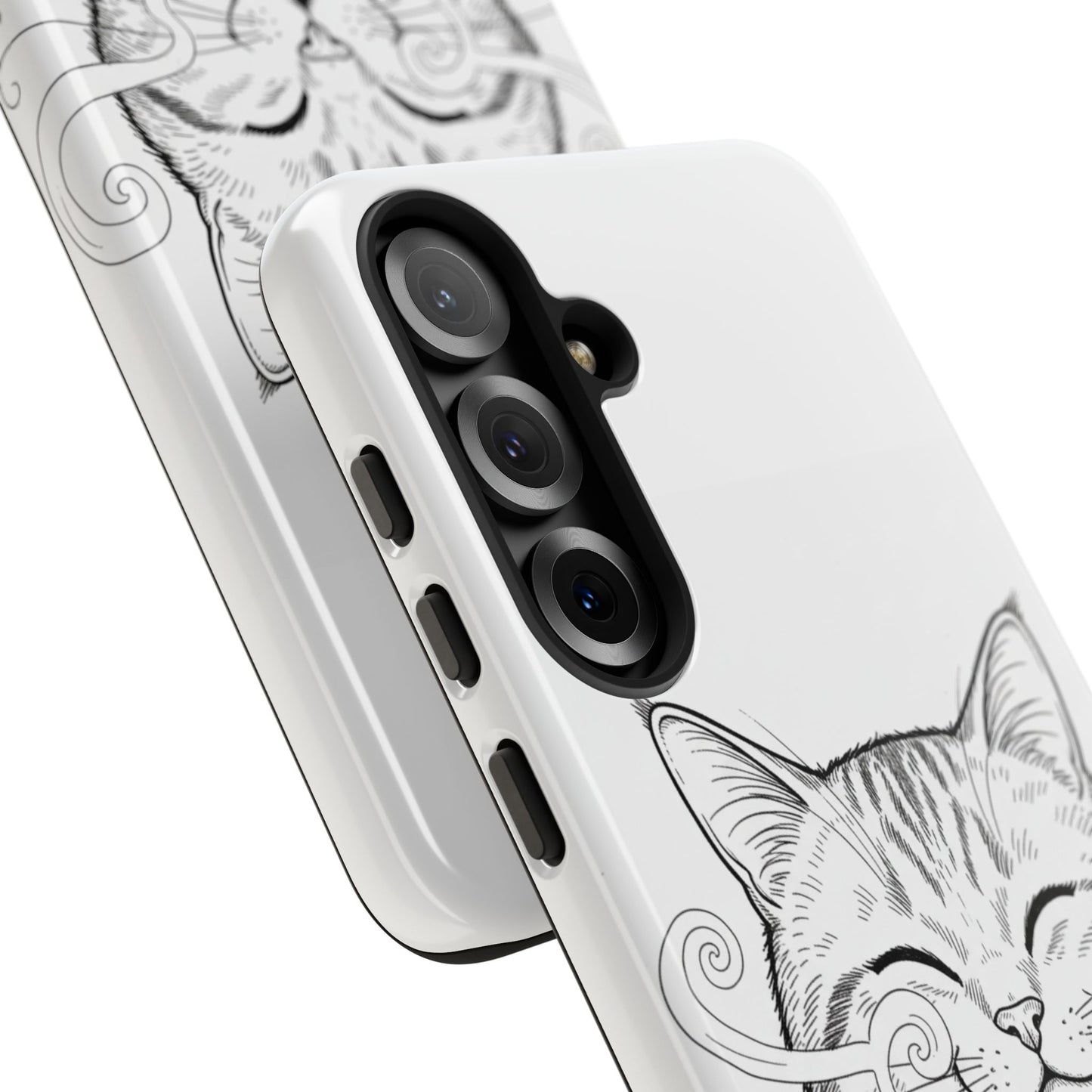 The Purrfectly Tough Coffee Cat Case — Cute Face, Zero Cracks.