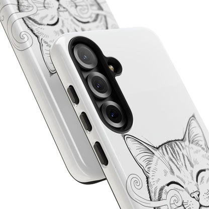 The Purrfectly Tough Coffee Cat Case — Cute Face, Zero Cracks.