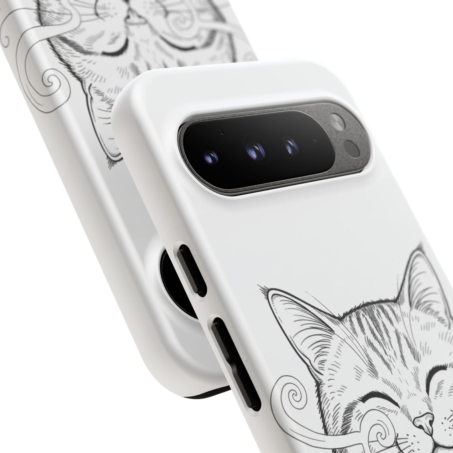 The Purrfectly Tough Coffee Cat Case — Cute Face, Zero Cracks.