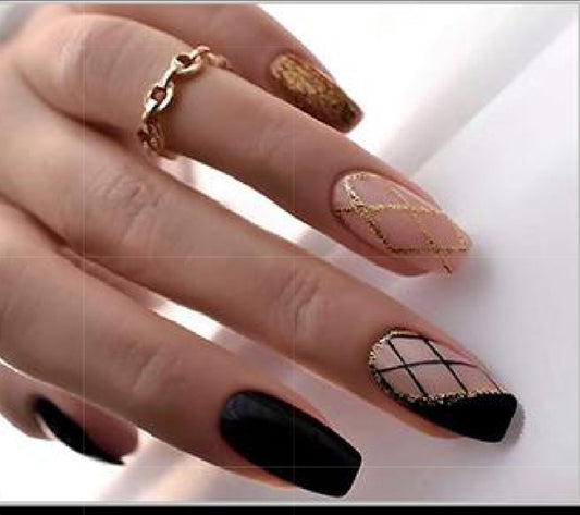 Black and Gold Diamond