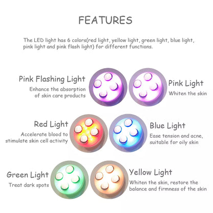 LED Facial Light Therapy Massager